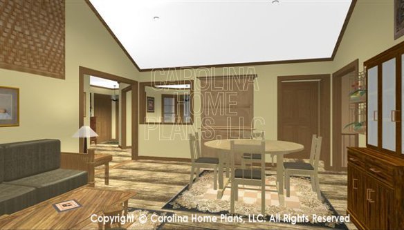 SG-1340 3D Living-Dining Room to Foyer
