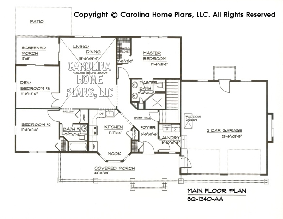 SG-1340 Main Floor Plan