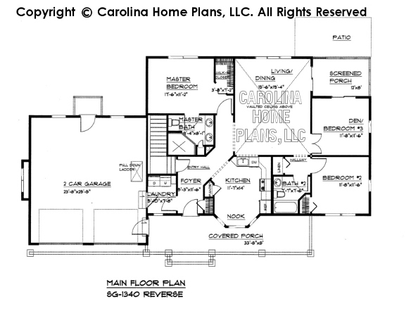 SG-1340 Reverse Main Floor Plan
