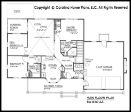 SG-1340 Main Floor Plan