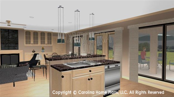 SG-1376 3D Kitchen Bar to Dining