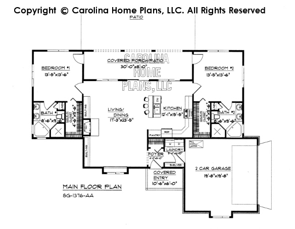 SG-1376 Main Floor Plan