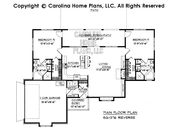 SG-1376 Reverse Main Floor Plan