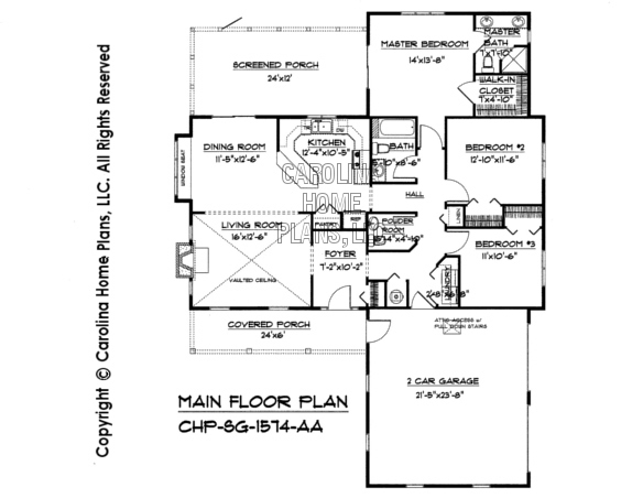 SG-1574 Main Floor Plan