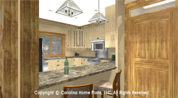 SG-1576 3D Lunch Counter To Kitchen