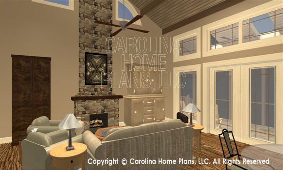 SG-1595 3D Great Room and Fireplace