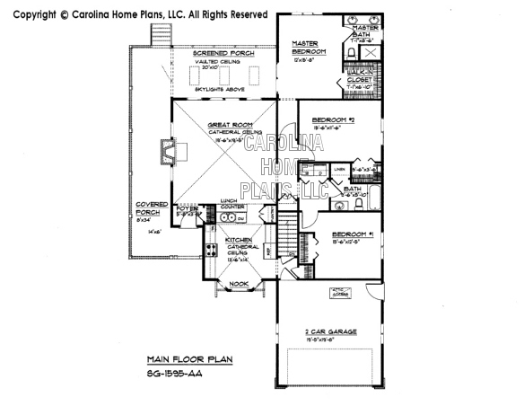SG-1595 Main Floor Plan