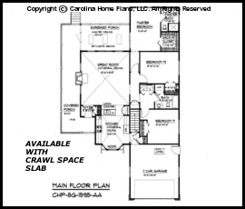 SG-1595 Main Floor Plan