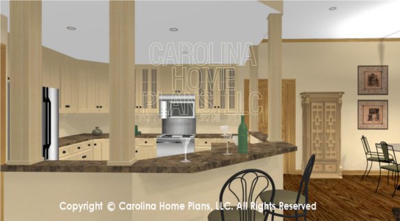 SG-1596 3D Lunch Counter to Kitchen