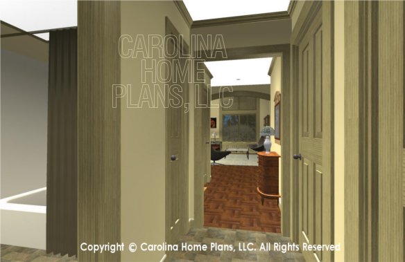 SG-1677 3D 2-Car Back Hall Entry