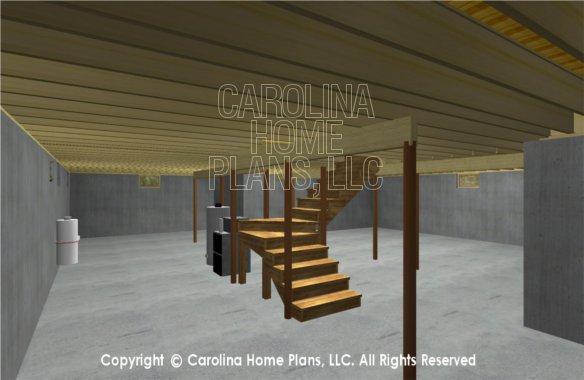 SG-1677 3D Basement Stairs