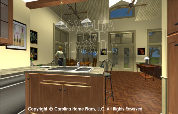 SG-1677 3D Kitchen Lunch Counter to Dining