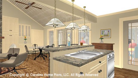 SG-1681 3D Kitchen Island to Dining