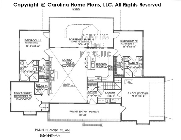 SG-1681 Main Floor Plan