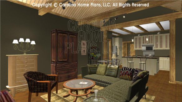 SG-981 3D Great Room to Kitchen