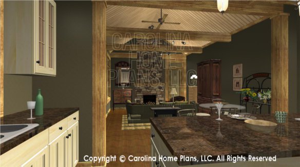 SG-981 3D Kitchen to Dining