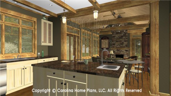 SG-981 3D Kitchen To Great Room