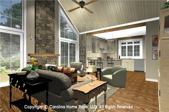 SG-1096 3D Great Room to Kitchen