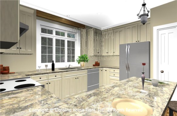 SG-1096 3D Lunch Bar to Kitchen