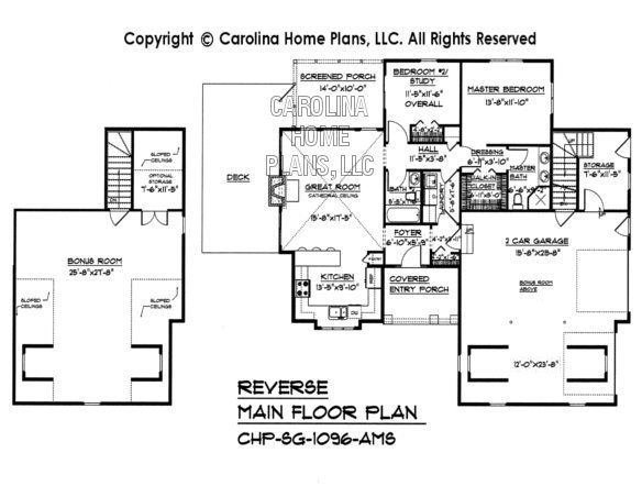 SG-1096 Reverse Main Floor Plan