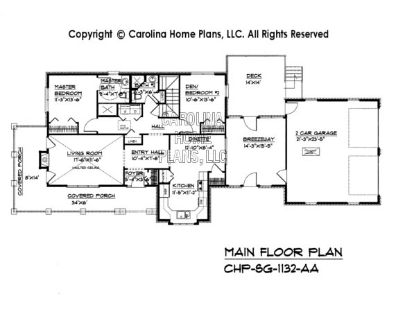 SG-1132 Main Floor Plan