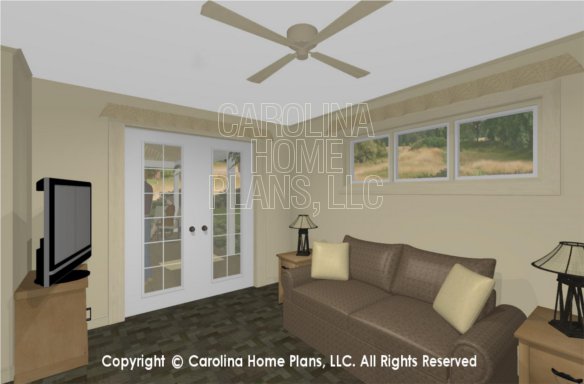 SG-1159 3D Study/Bedroom 2 To Porch