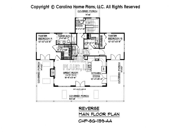 SG-1159 Reverse Main Floor Plan