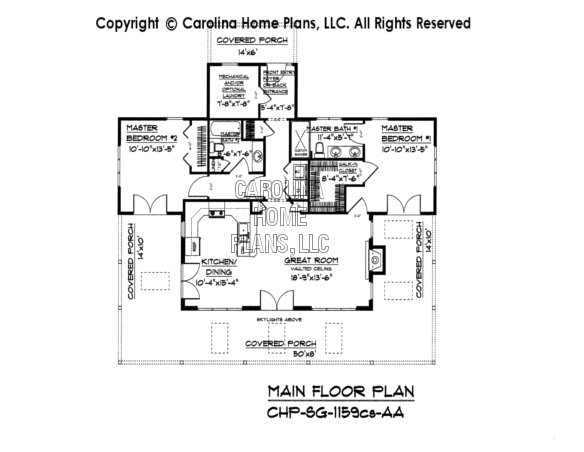 SG-1159 Main Floor Plan-Crawl/slab