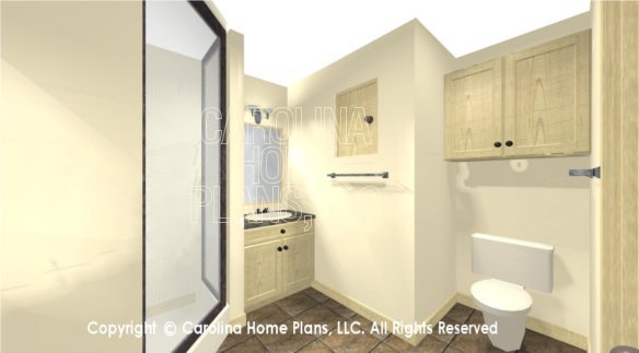 SG-1280 3D Master Bath  Toilet Area