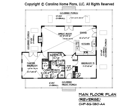SG-1280 Reverse Main Floor Plan