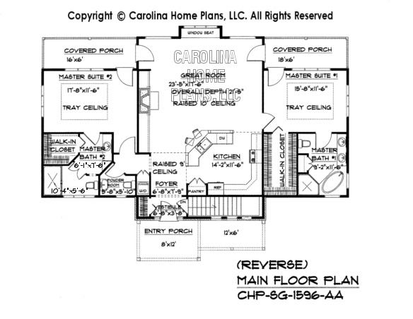 SG-1596 Reverse Main Floor Plan