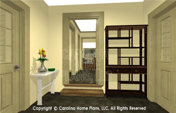 SG-1677 3D 2-Car Breezeway to House