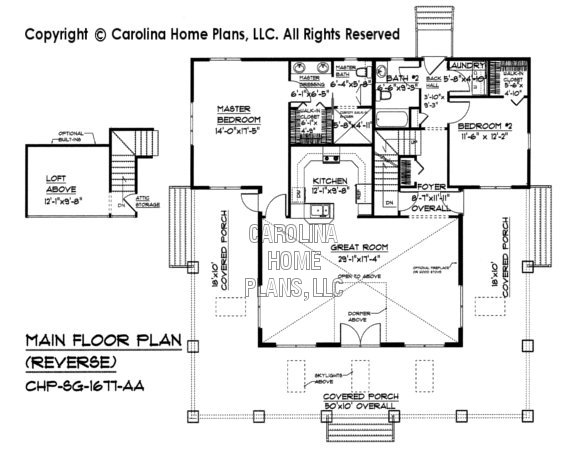 SG-1677 Reverse Main Floor Plan