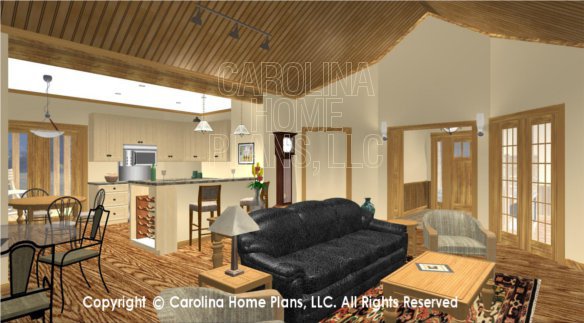 SG-1688 3D Great Room To Dining and Kitchen