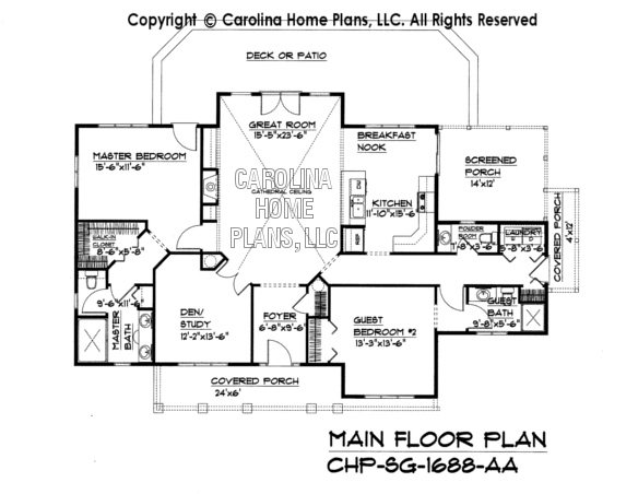SG-1688 Main Floor Plan