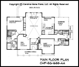 SG-1688 Main Floor Plan