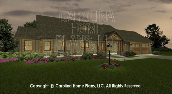 SG-1799 3D Covered Front Porch