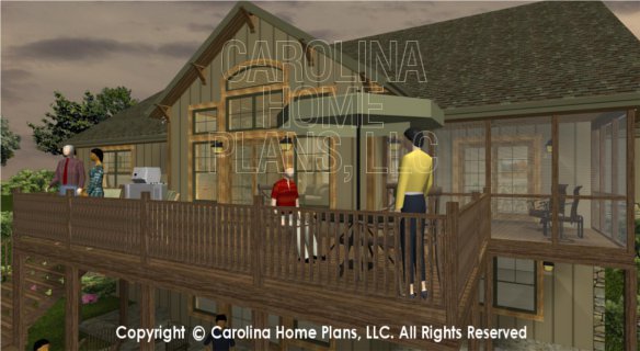 SG-1799 3D Deck to Screened Porch