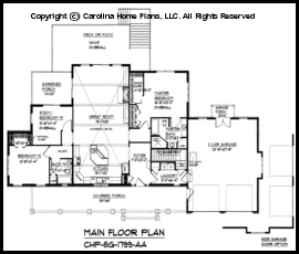 SG-1799 Main Floor Plan