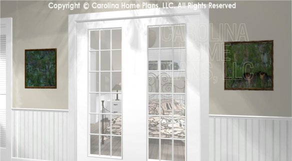 SG-676 3D Bedroom French Doors