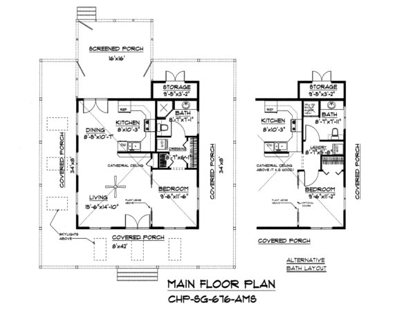 SG-676 Main Floor Plan