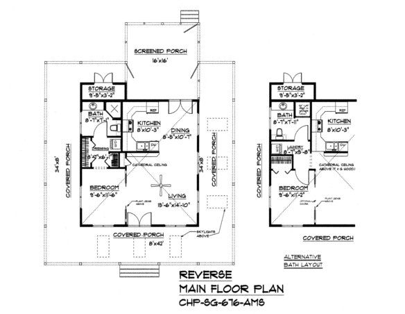 SG-676 Reverse Main Floor Plan