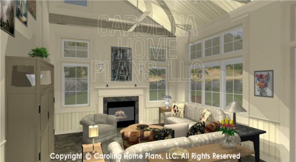 SG-947 3D Great Room To Fireplace