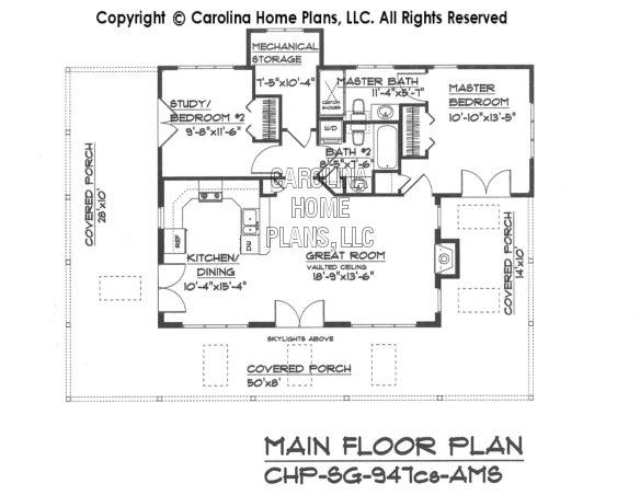 SG-947 Main Floor Plan-Crawl/slab