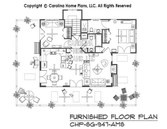 SG-947-AMS Furnished Main Floor Plan