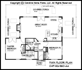 SG-980 Main Floor Plan