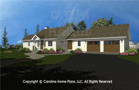 SG-980 3D Front Right Garage View