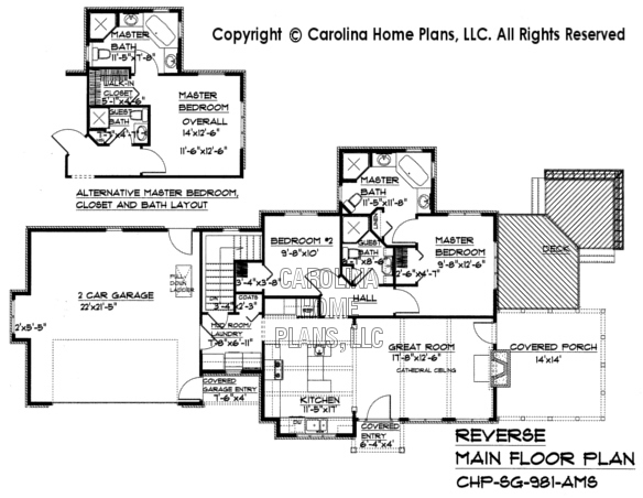 SG-981 Reverse Main Floor Plan
