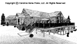 CRFT-2953 Sloped Lot Houseplan