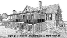 LG-2715 Sloped Lot Houseplan